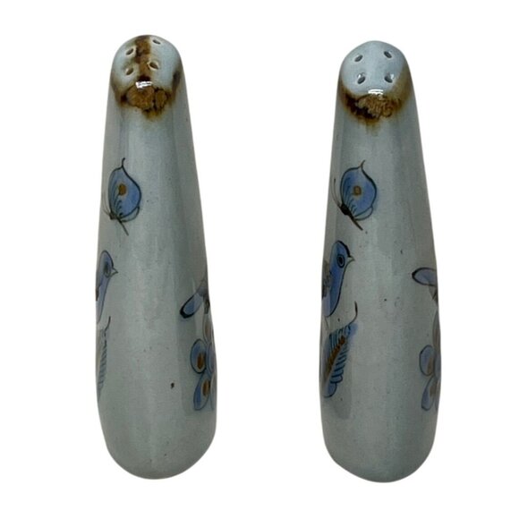 Ken Edwards El Palomar Mexican Pottery Blue Bird Salt and Pepper Shakers - Picture 2 of 6